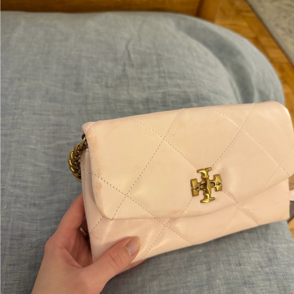 Tory Burch Baby Pink Quilted Crossbody Bag - Picture 5 of 7